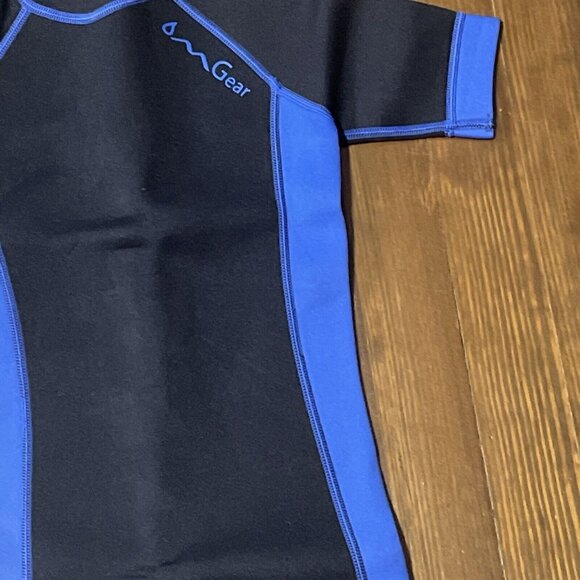 OMGear Wetsuit Kids 2mm 3mm Shorty Neoprene one Piece Short Sleeves Diving 6 - Picture 5 of 14